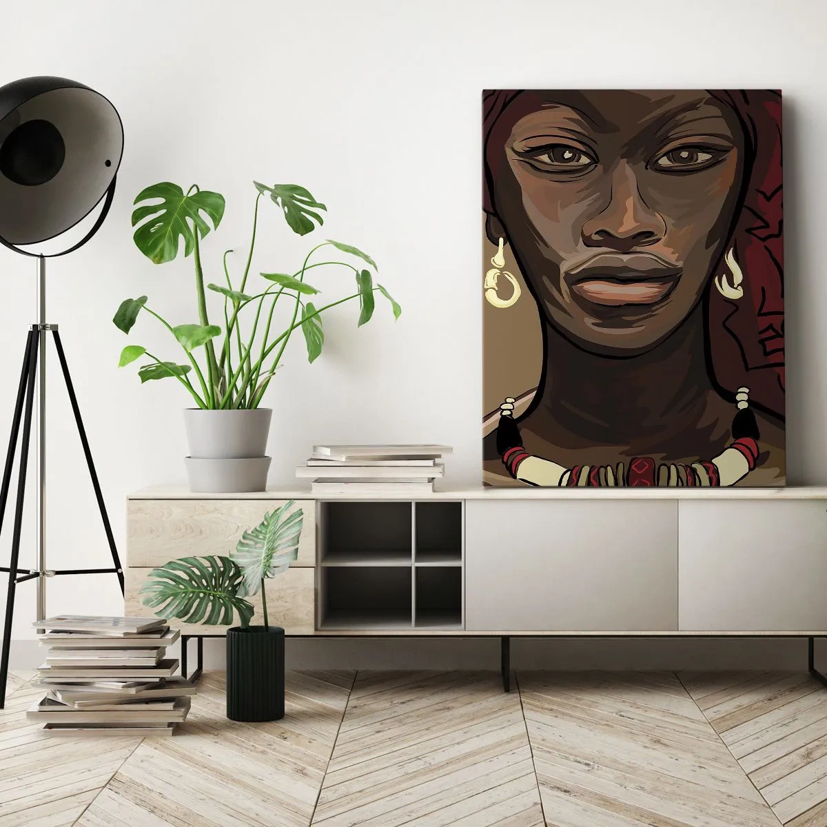 Obraz na plátne - Ebenová Venuša - 50x70 cm