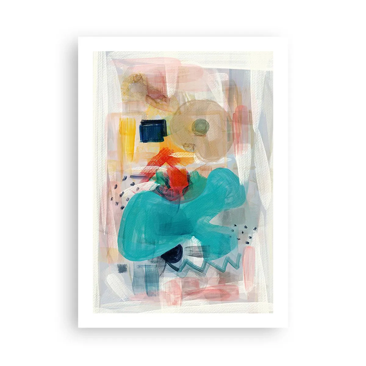 Plagát - Farebná hra - 50x70 cm