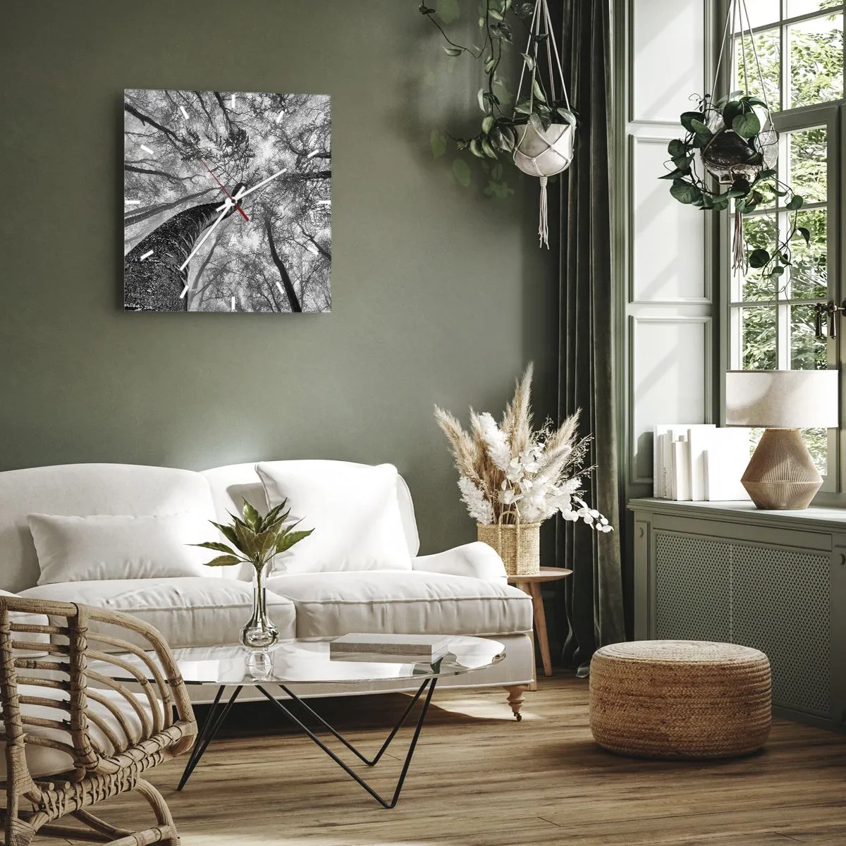 Nástenné hodiny - Závod ku svetlu - 30x30 cm