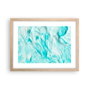 Plagát v ráme zo svetlého duba - Navždy spolu - 40x30 cm