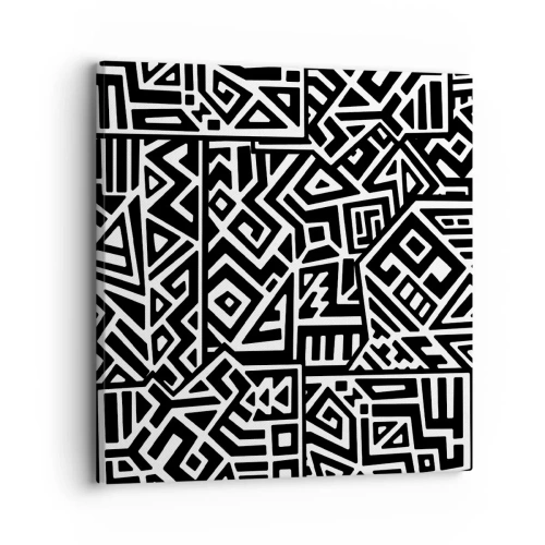 Obraz na plátne - Predkolumbovská kompozícia - 30x30 cm