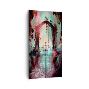 Obraz na plátne - Tajná záhrada - 65x120 cm