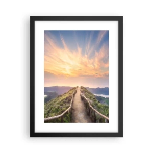 Plagát v čiernom ráme - Blízko neba - 30x40 cm