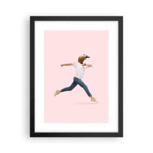 Plagát v čiernom ráme - Štipka absurdity - 30x40 cm