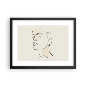 Plagát v čiernom ráme - Hrdý pohľad - 40x30 cm