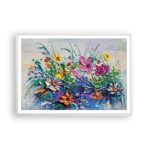 Plagát v bielom ráme - Vôbec nie zátišie - 100x70 cm