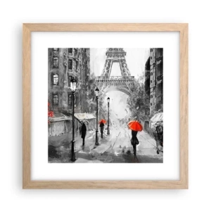 Plagát v ráme zo svetlého duba - Všetky cesty vedú k nej - 30x30 cm