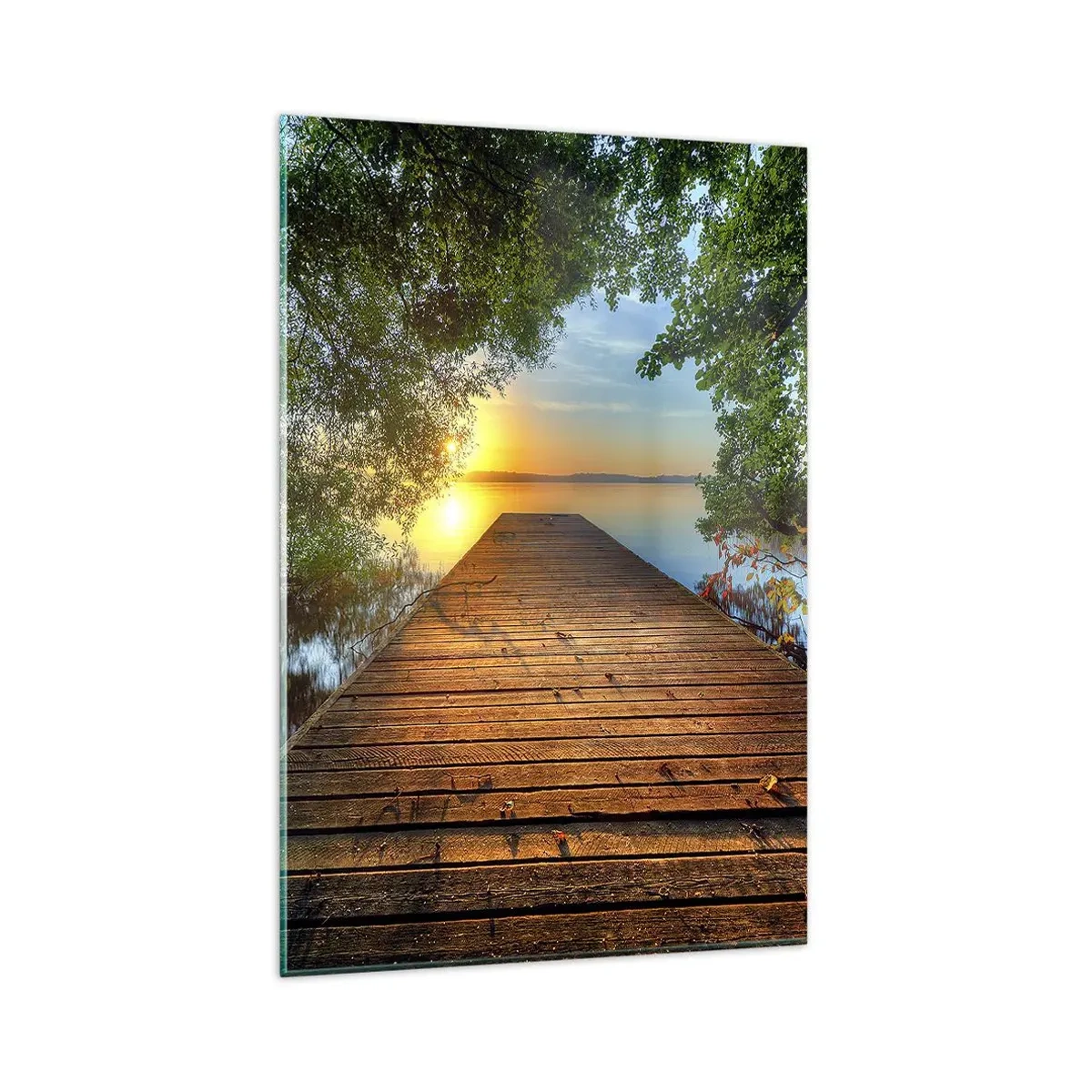 Obraz na skle - Neponáhľaj sa, posaď sa - 80x120 cm