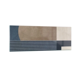 Obraz na skle - Kompozícia jednoduchosti a guľatosti - 140x50 cm