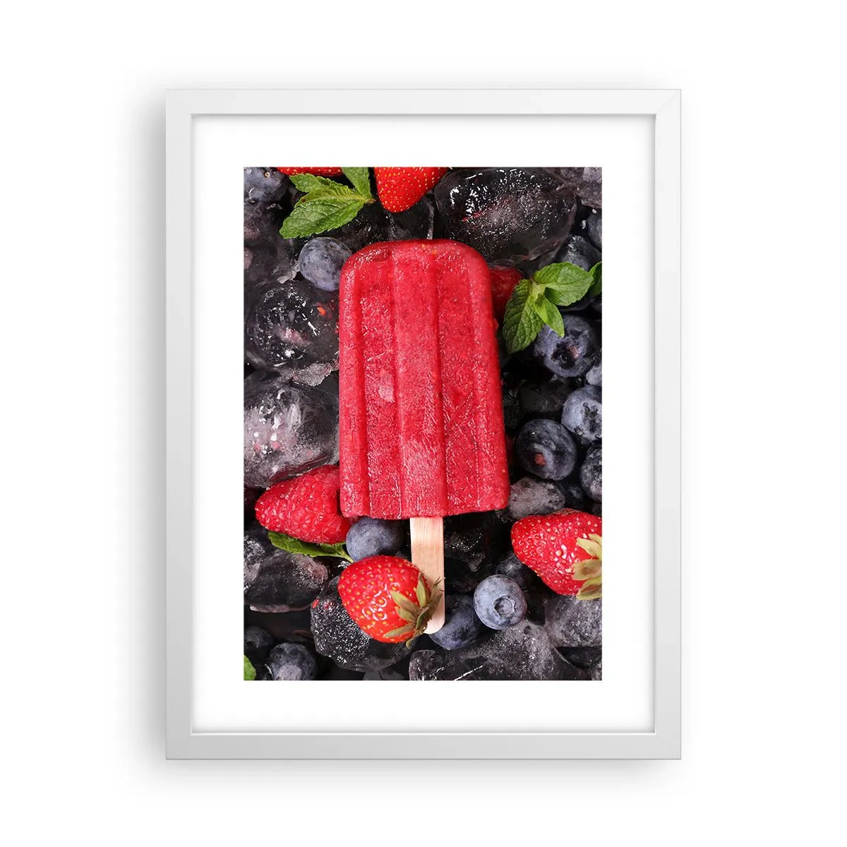Plagát v bielom ráme - Chuť horúceho leta - 30x40 cm