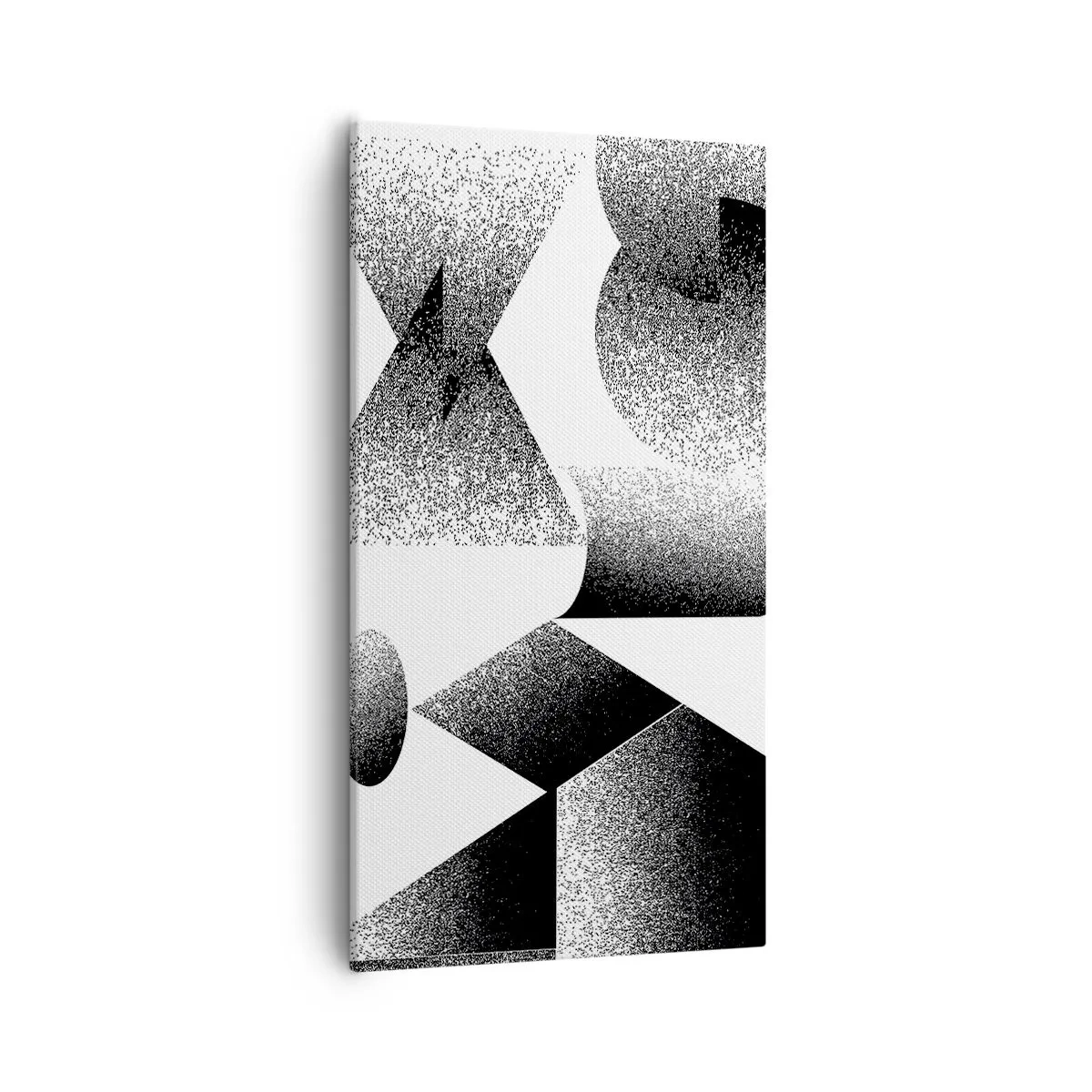 Obraz na plátne - Uhly a ovály - 55x100 cm