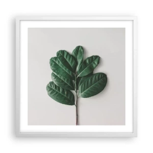 Plagát v bielom ráme - Kresba samotnej prírody - 50x50 cm