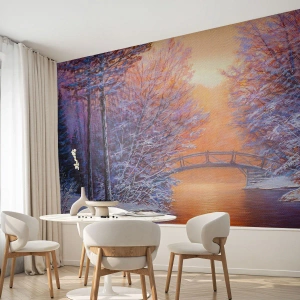 Fototapeta Premium Canvas - Stretneme sa tu - Krajina, Park, Most - 400x280 cm