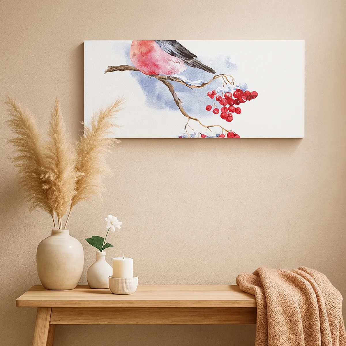 Obraz na plátne - Farebná zima - 30x30 cm