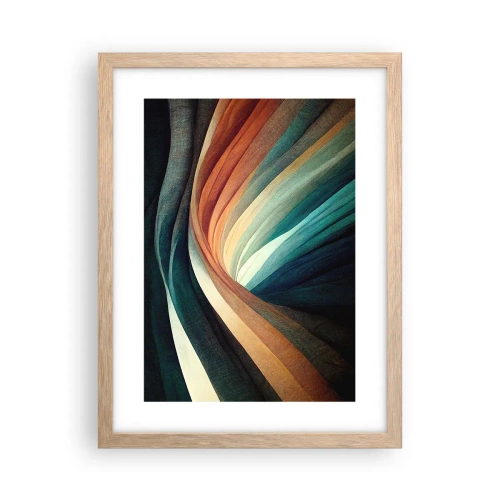 Plagát v ráme zo svetlého duba - Utkané z farieb - 30x40 cm