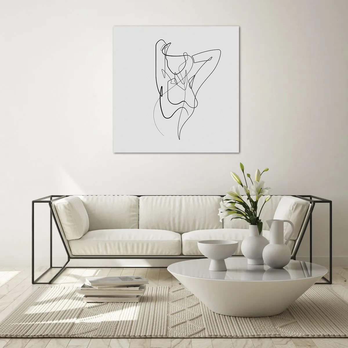 Obraz na skle - Ty si záhada… - 60x60 cm