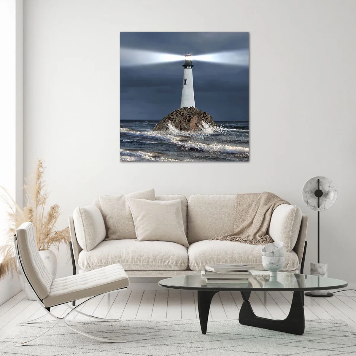 Obraz na skle - Tu…tu…tuná! - 70x70 cm