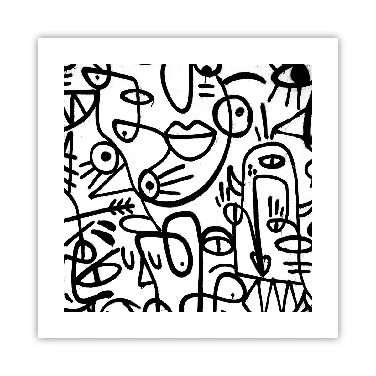 Plagát - Tváre a preludy - 40x40 cm