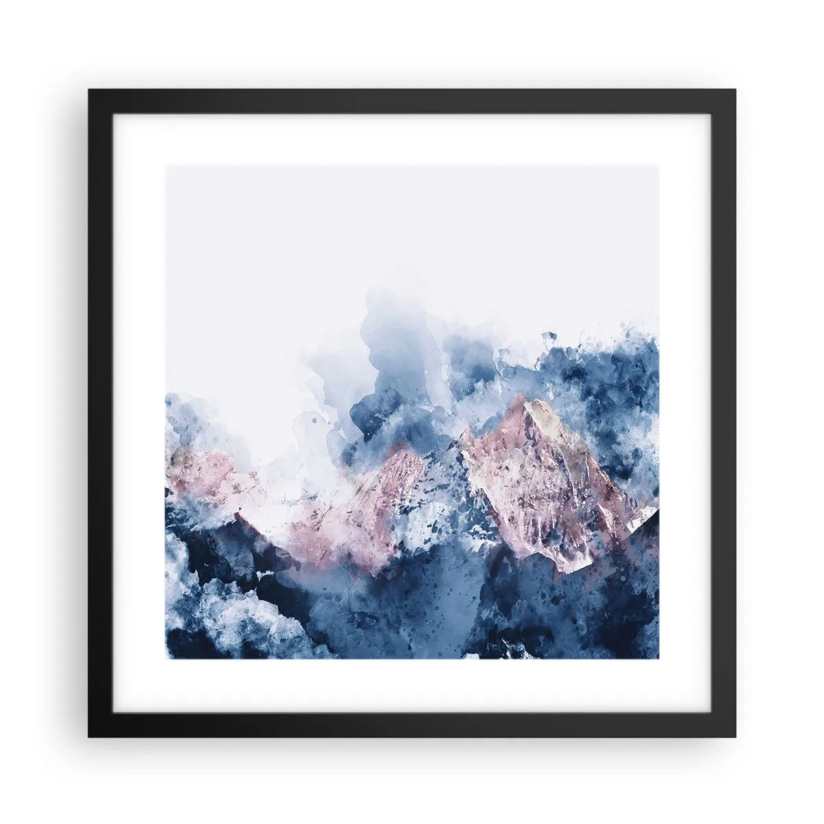 Plagát v čiernom ráme - To sú vrcholy! - 40x40 cm