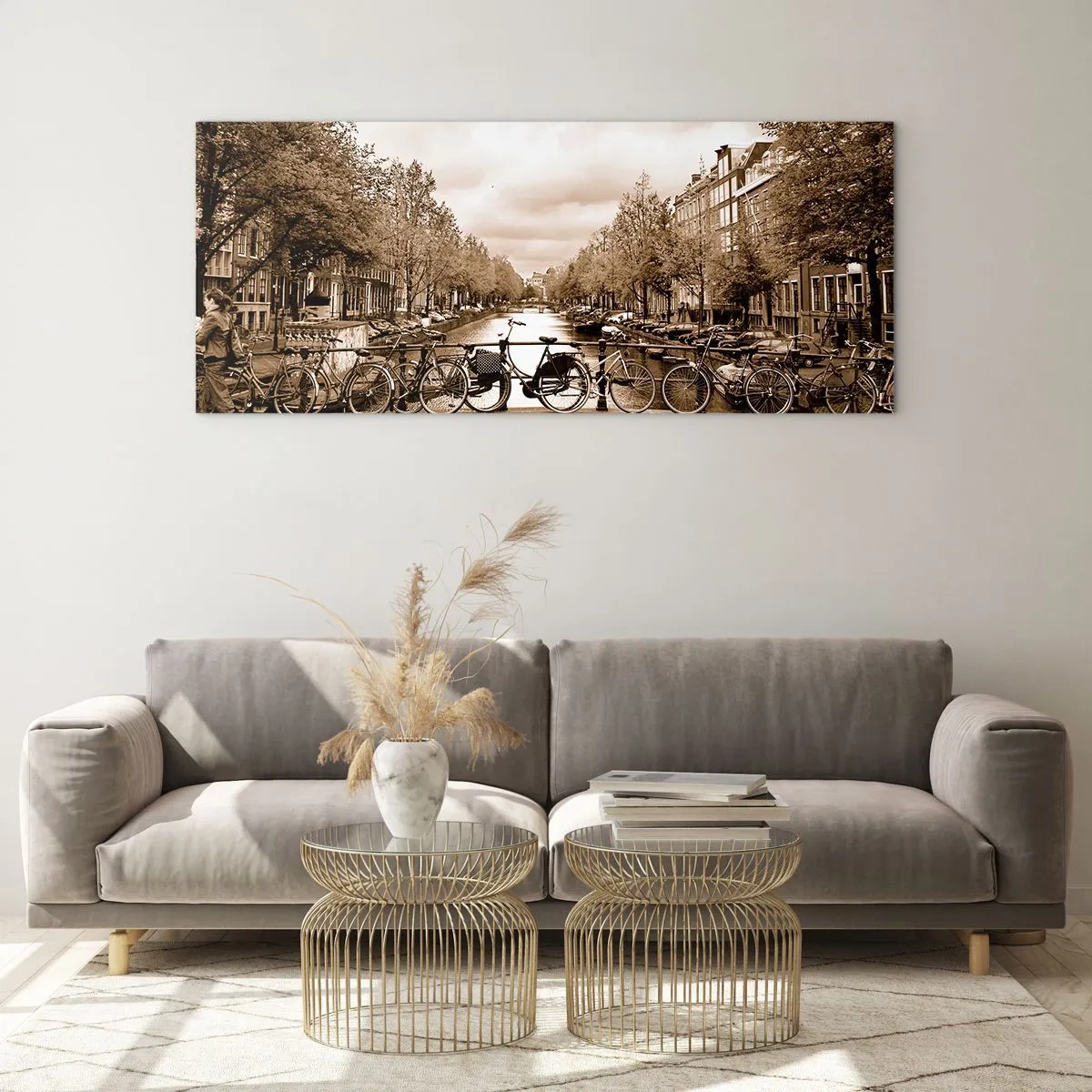 Obraz na skle - Holandská atmosféra - 100x40 cm