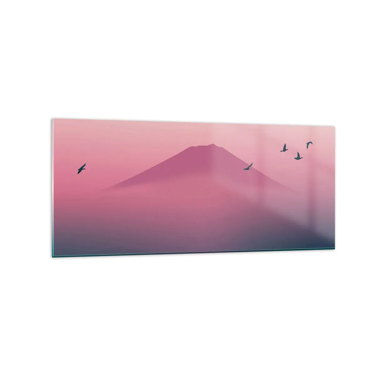 Obraz na skle - Pútnici nad oblakmi - 120x50 cm