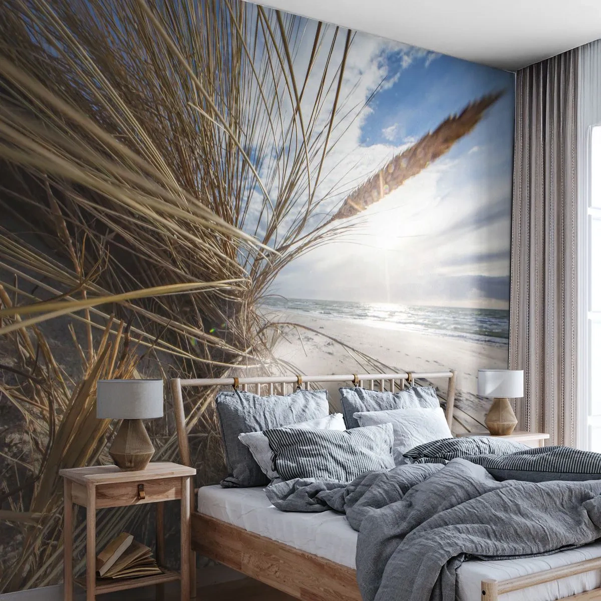 Fototapeta Premium Sand - Stretnutie živlov - Krajina, More, Duny - 100x70 cm