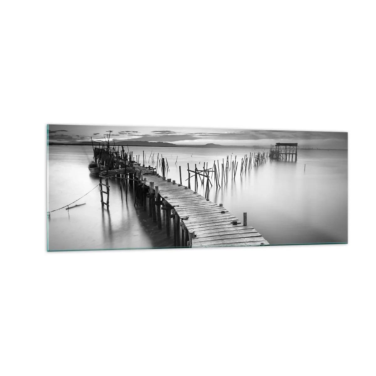 Obraz na skle - Pokoj zabudnutého brehu - 140x50 cm
