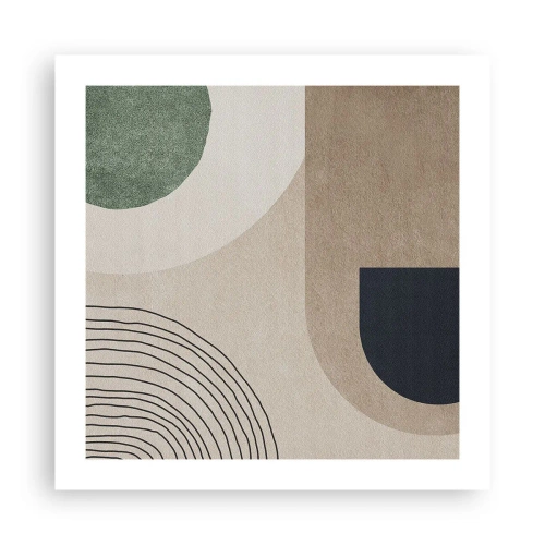 Plagát - Nežnosť oválu - 50x50 cm