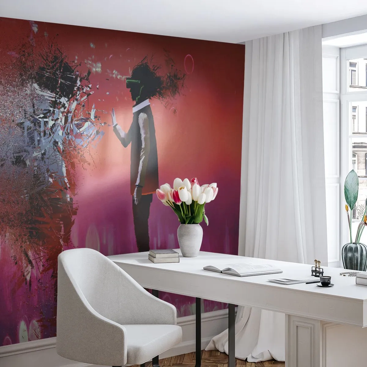 Fototapeta Standard Eco - Je možné nahliadnuť do seba? - Abstrakcia, Kus, Ľudia - 500x350 cm