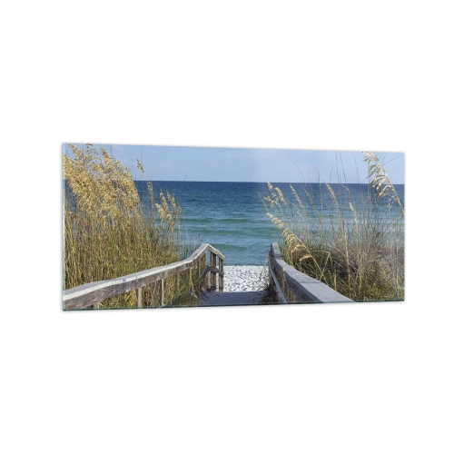 Obraz na skle - Na slnku, vo vetre - 120x50 cm