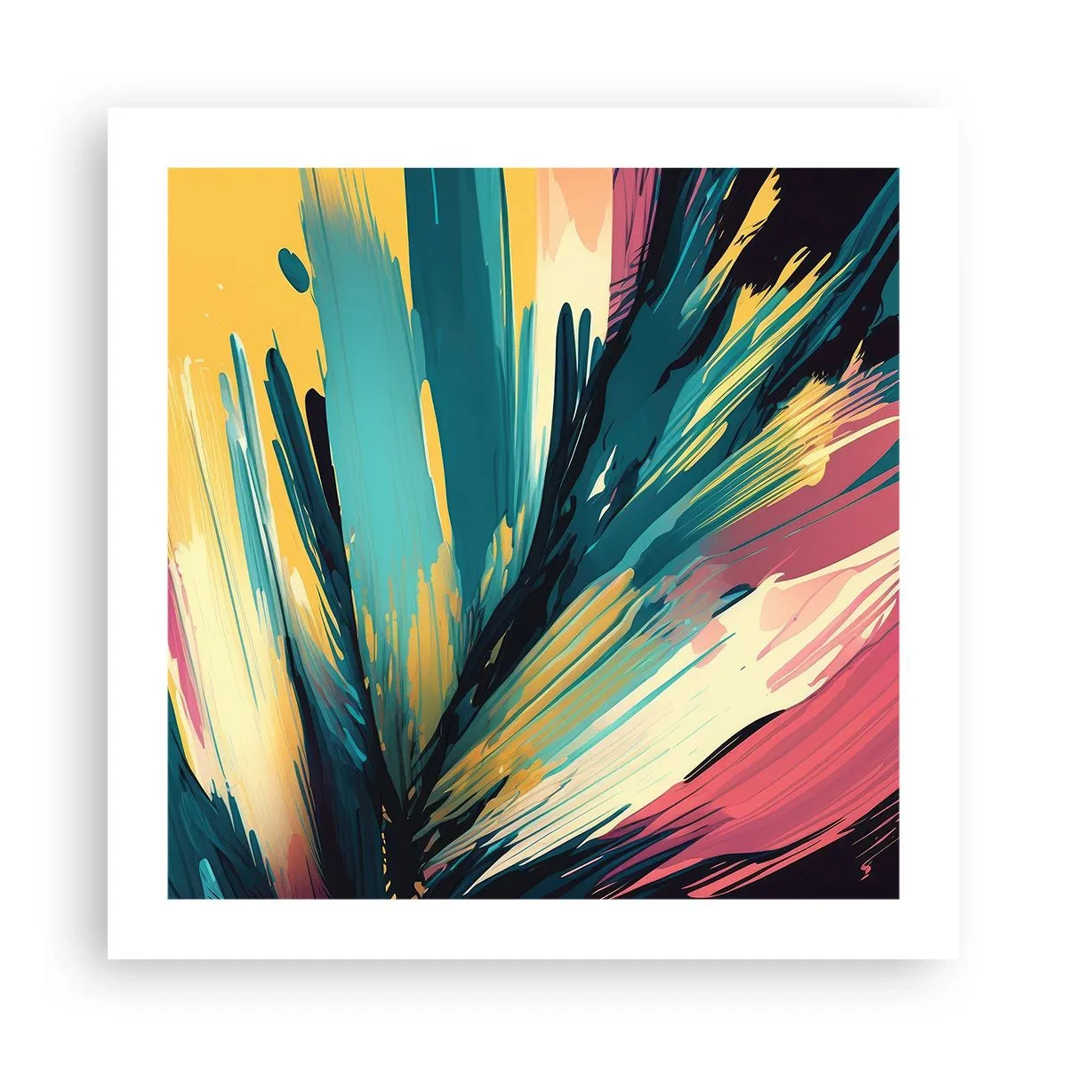 Plagát - Kompozícia – explózia radosti - 50x50 cm