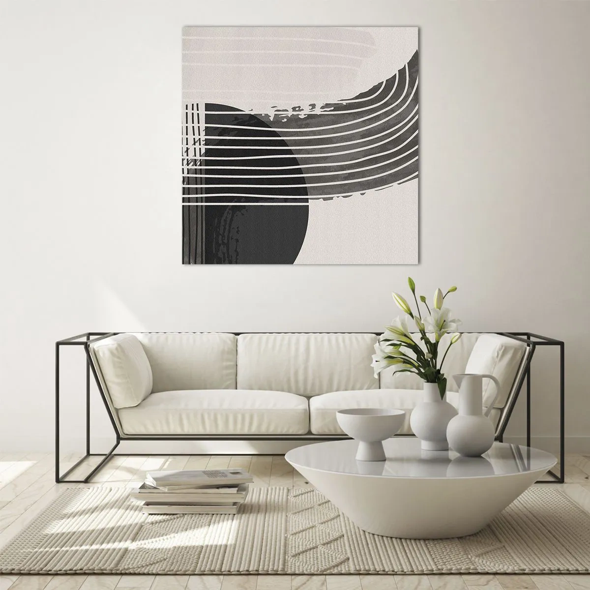 Obraz na skle - Tam a späť - 40x40 cm