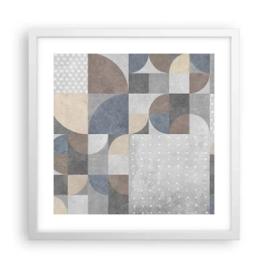 Plagát v bielom ráme - Keramická fantázia - 40x40 cm