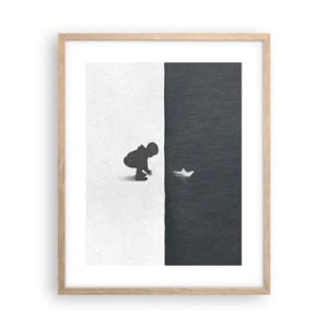 Plagát v ráme zo svetlého duba - Veľká výprava - 40x50 cm