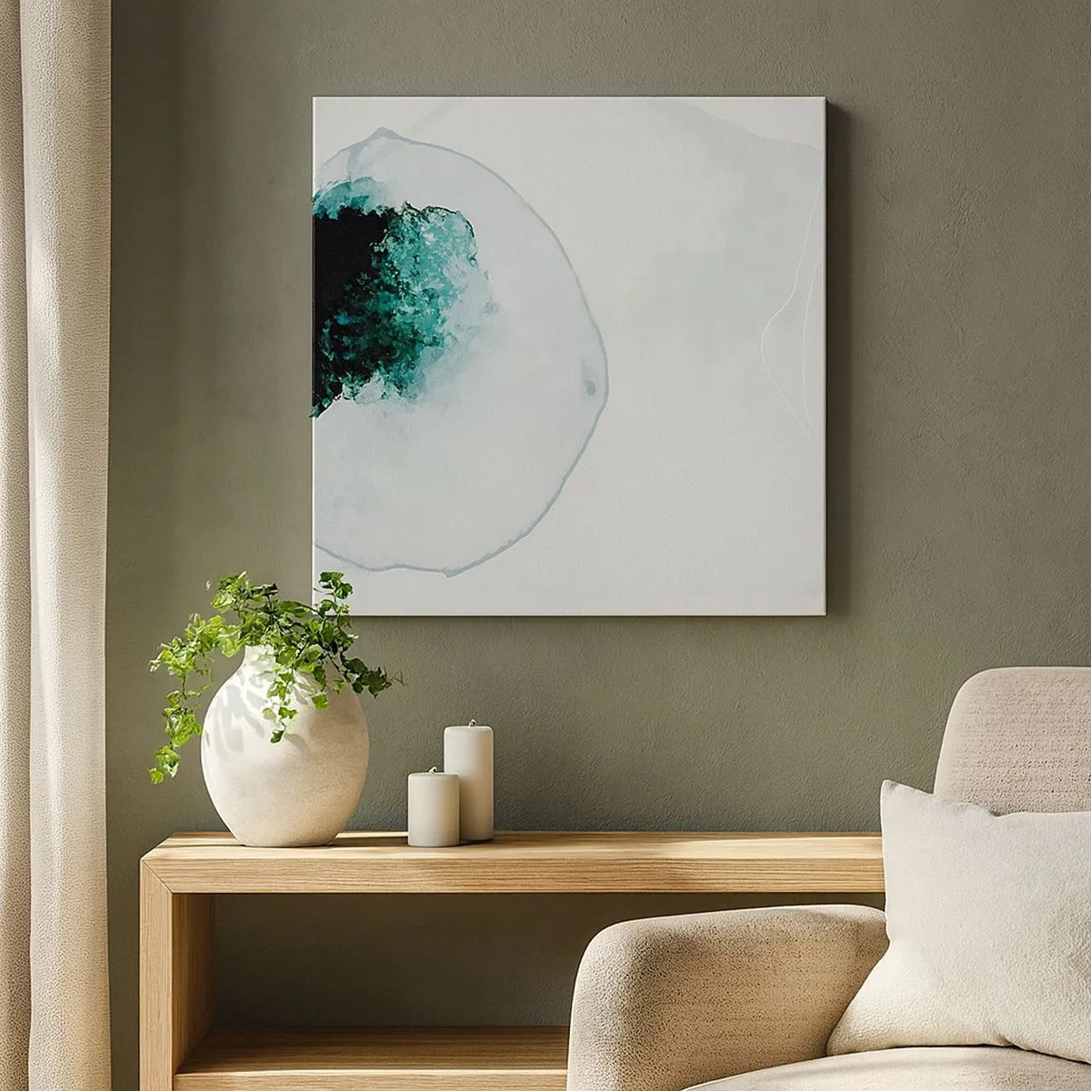 Obraz na plátne - V kvapke vody - 30x30 cm