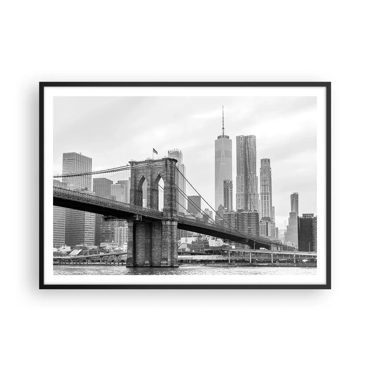 Plagát v čiernom ráme - Newyorské zázraky - 100x70 cm
