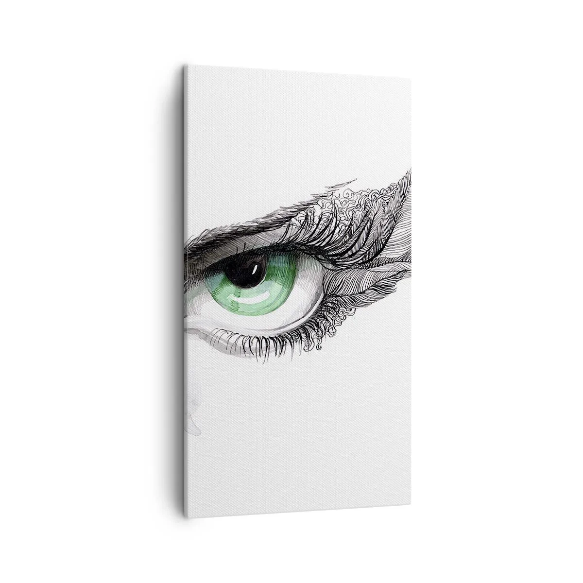 Obraz na plátne - Krásna a pripravená zaútočiť - 45x80 cm