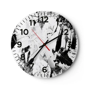 Nástenné hodiny - Jeseň v negatíve - 40x40 cm