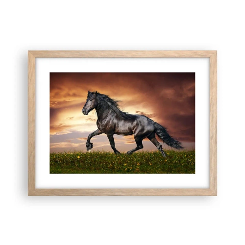 Plagát v ráme zo svetlého duba - Čierny knieža - 40x30 cm