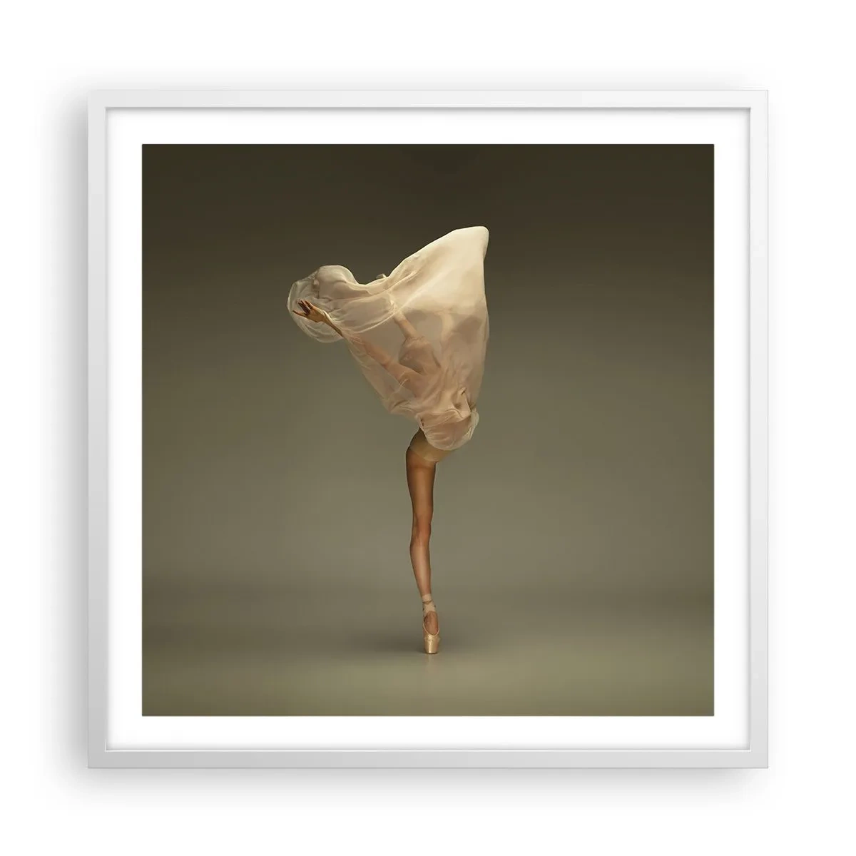 Plagát v bielom ráme - Hneď poletí - 60x60 cm