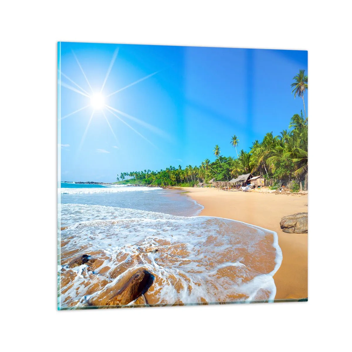 Obraz na skle - Exotické miesto pre teba - 60x60 cm