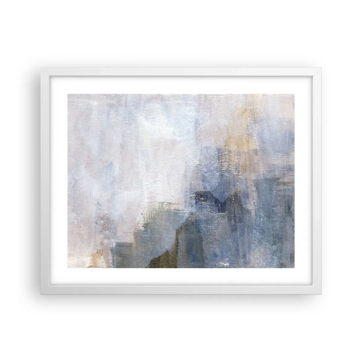 Plagát v bielom ráme - Tóny a akordy farieb - 50x40 cm