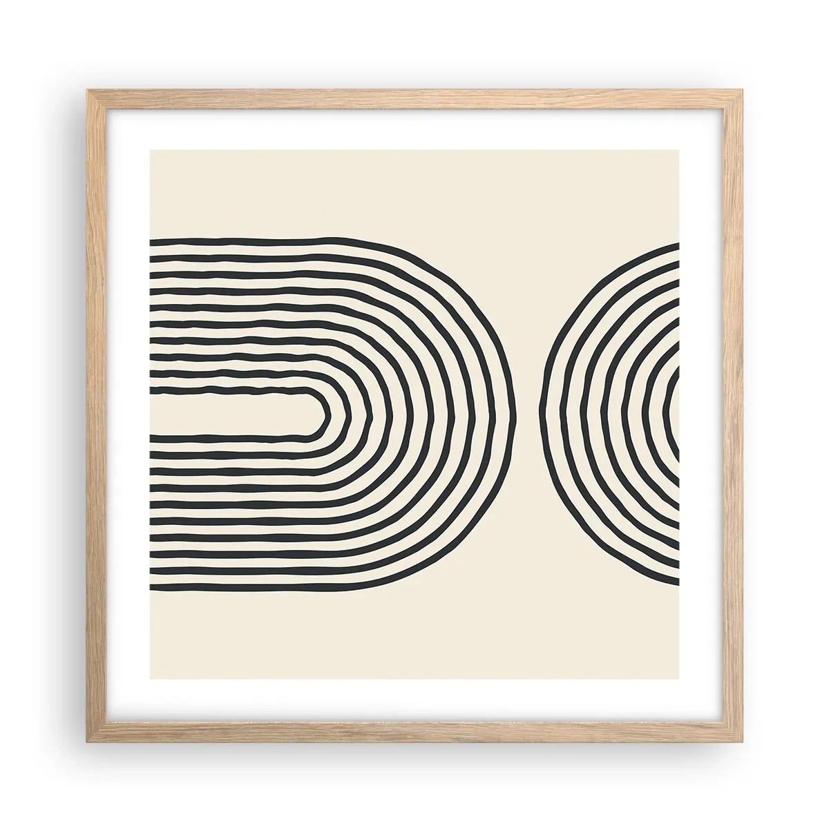 Plagát v ráme zo svetlého duba - Už čoskoro… - 50x50 cm