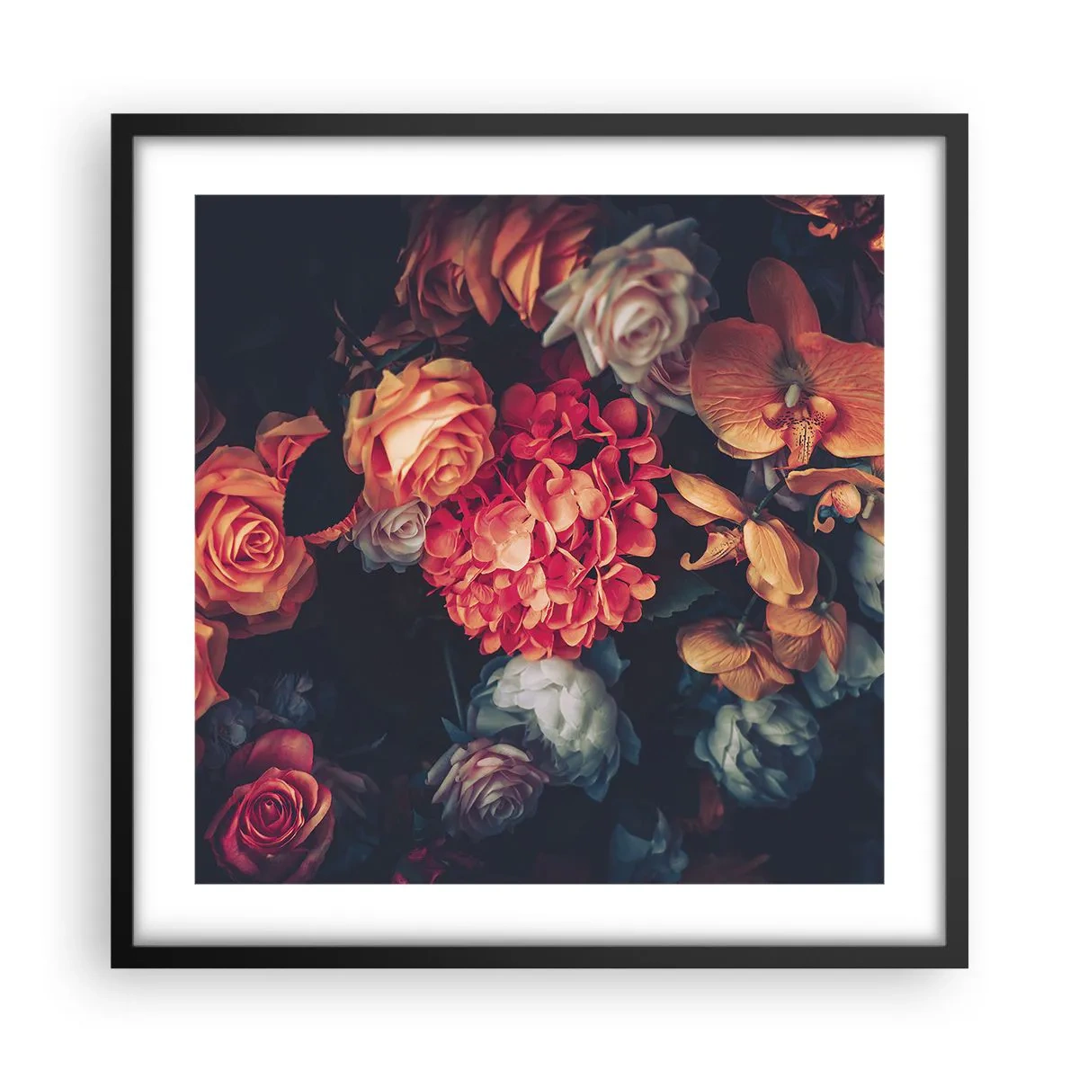 Plagát v čiernom ráme - Ako u holandských majstrov - 50x50 cm