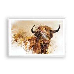 Plagát v bielom ráme - Pýcha lovca - 91x61 cm