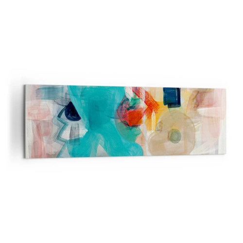Obraz na plátne - Farebná hra - 160x50 cm