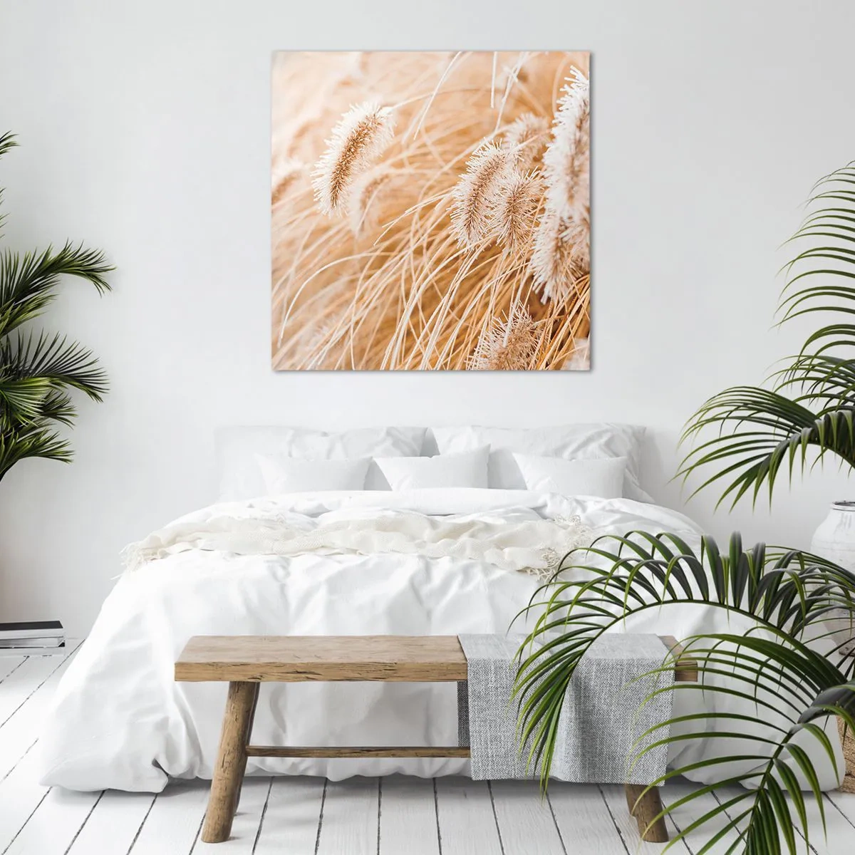 Obraz na plátne - Zlaté šušťanie tráv - 60x60 cm