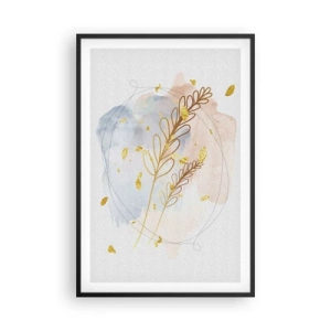 Plagát v čiernom ráme - Zlatý závan - 61x91 cm