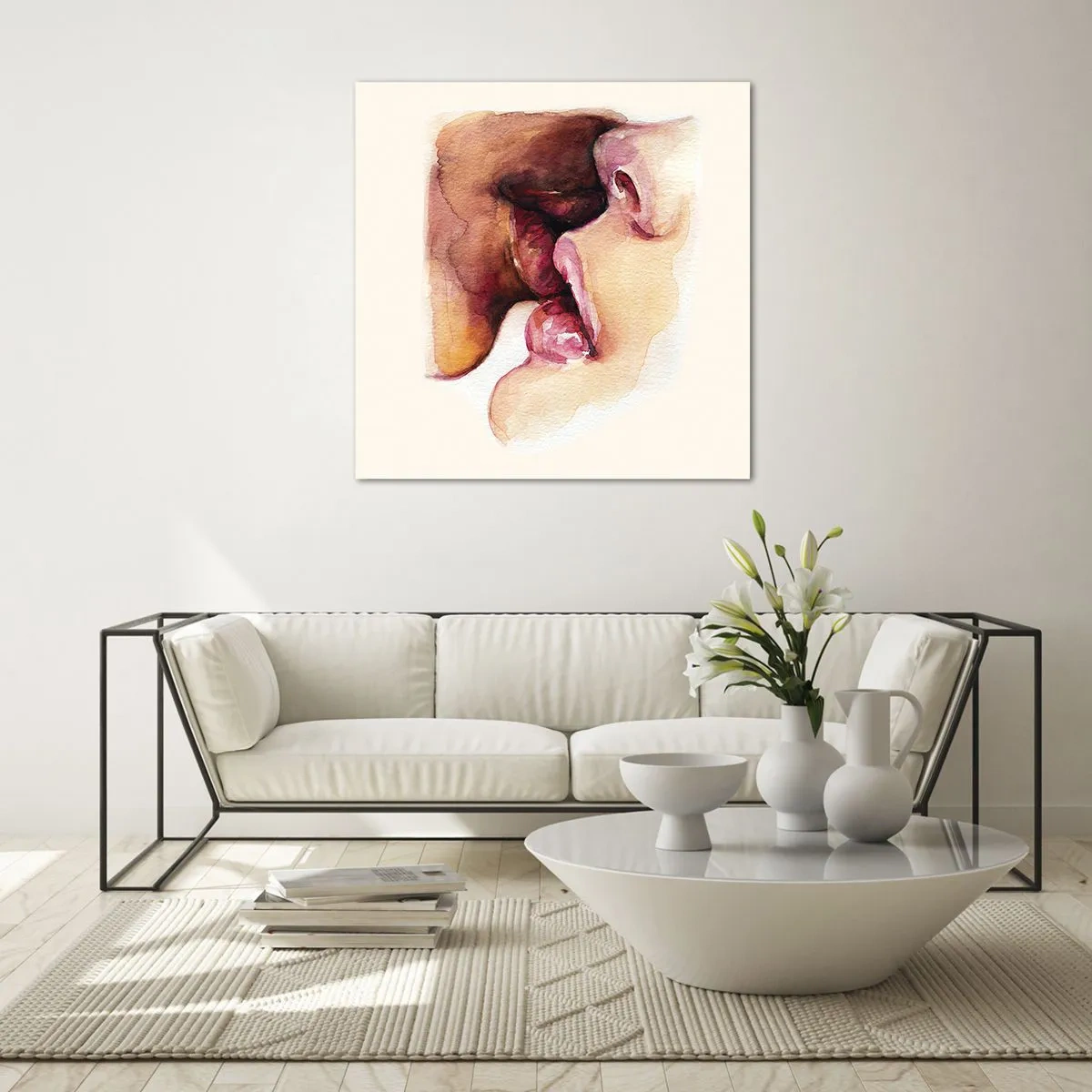 Obraz na skle - Ako noc a deň, zem a nebo - 70x70 cm