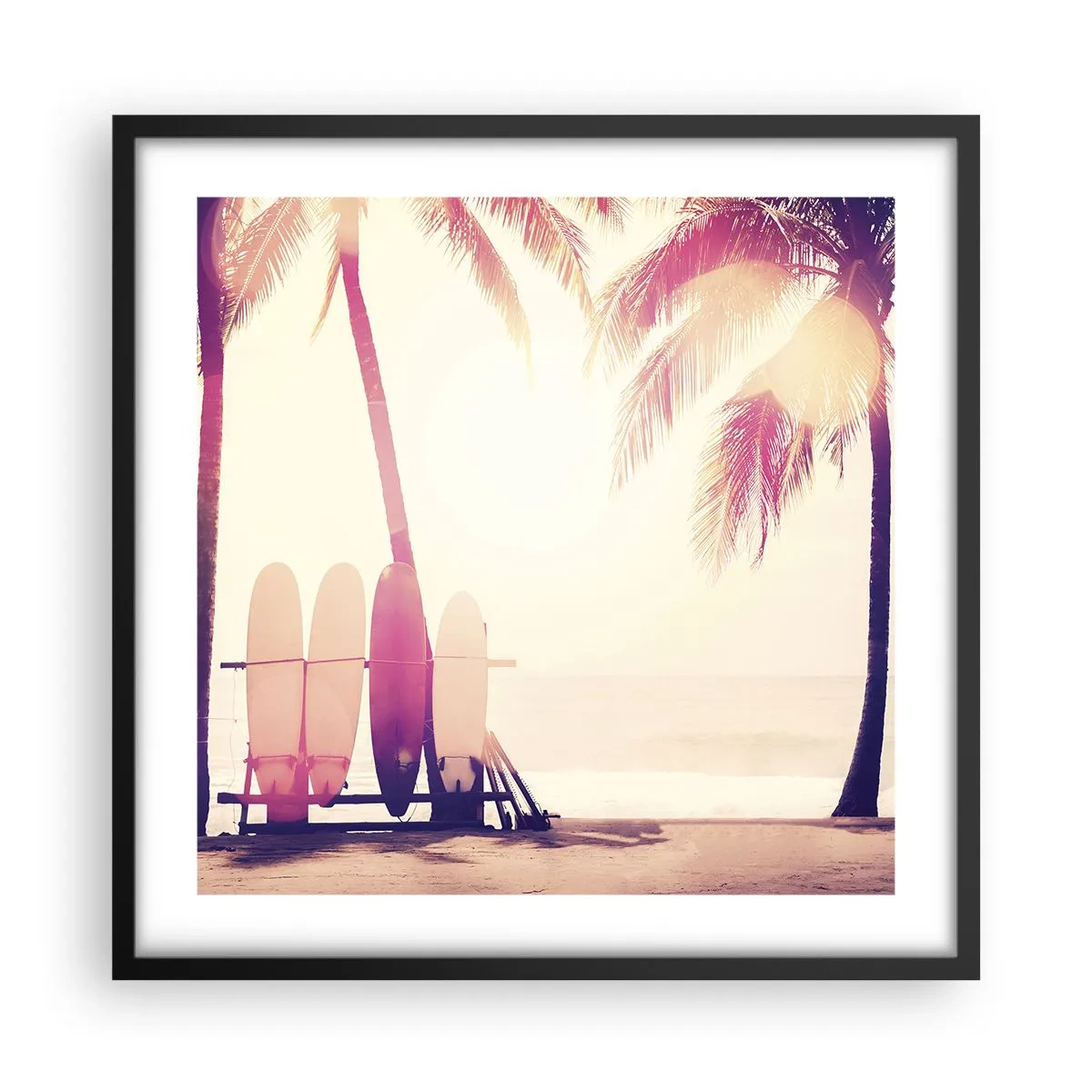 Plagát v čiernom ráme - Bude to skvelý deň - 50x50 cm